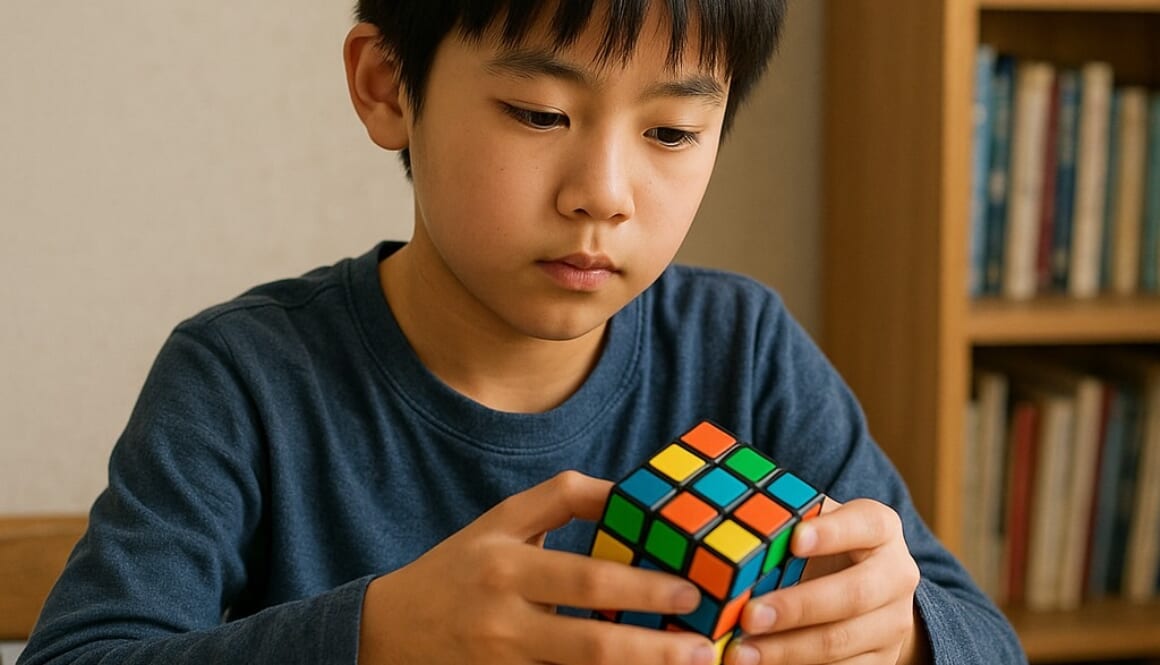 ルービックキューブ少年