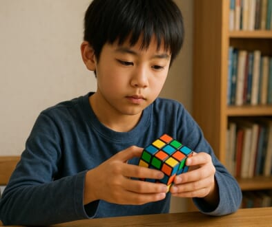 ルービックキューブ少年