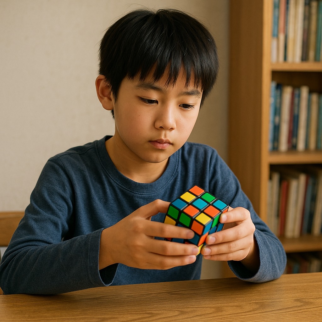 ルービックキューブ少年