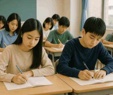 勉強する子どもたち