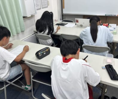 小6　英語前の練習風景