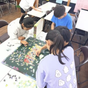 緑丘校 パズル作成風景 緑丘校 パズル作成風景